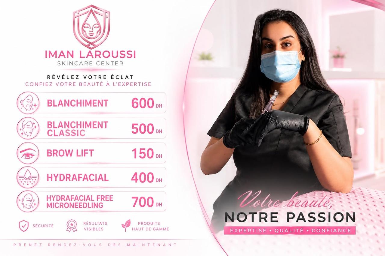 Iman Laaroussi Skincare Center — services et tarifs